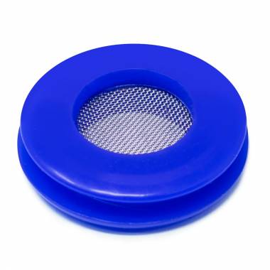 Blue Polyurethane Air Brake Gladhand Seal with Protective Screen