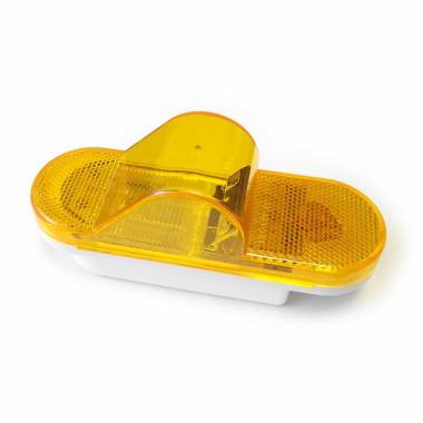 18 LED 6" Mid-Turn Signal Light, Amber Lens, Amber LEDs, SAE J2039 Compliant, Legal in All 50 States