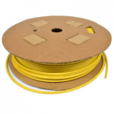 1/4" O.D. Yellow Nylon Air Brake Tubing, 100' Roll