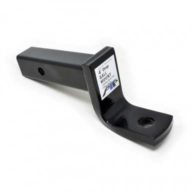 Ball Mount, 2" Tubular Shank, 4" Drop, 2-3/4" Rise