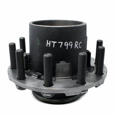 HT799RC Fruehauf ProPar Trailer Hub, Outboard Mount, Includes Studs For Steel Wheels