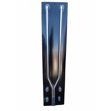 48" Stainless Steel Bumper Guides, With Amber LED Lights