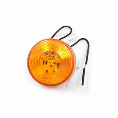200YCHW Amber 2" Round Hard-Wired Marker Light with Circle Lens