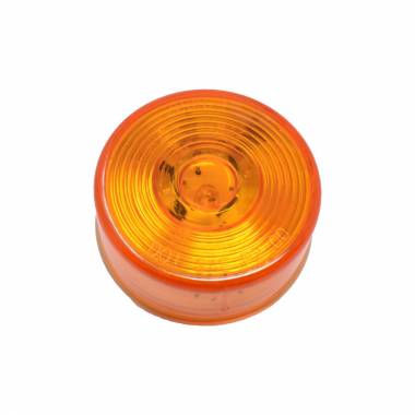 200YC Amber 2" Round Marker Light with Circle Lens, 10 Amber LEDs