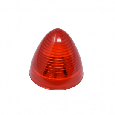 Red Beehive LED Marker Light, 2" Round