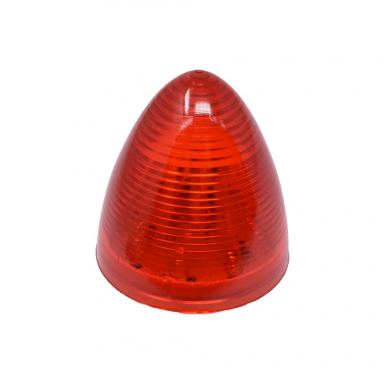 Red Beehive LED Marker Light, 2.5" Round