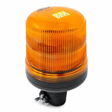 2874APLM DIN Pole Mounted Amber LED Flashing Light Beacon With Multiple Flash Patterns