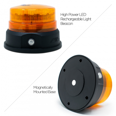 Class 1 Amber Magnet Mounted High Power Battery Operated Rechargeable Light Beacon