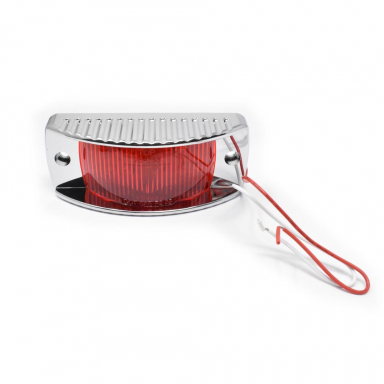 Red LED Marker Light with Chrome ABS Guard