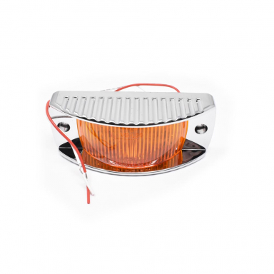 Amber LED Marker Light with Chrome ABS Guard