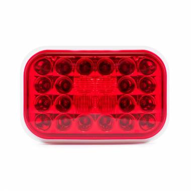 5324R Rectangular Pearl Style Stop-Tail-Turn Light With 24 Red LEDs