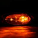 Freightliner Cascadia 3 LED Cab Marker Light, Clear Lens, Amber LEDs