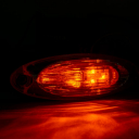 Freightliner Cascadia 3 LED Cab Marker Light, Clear Lens, Amber LEDs
