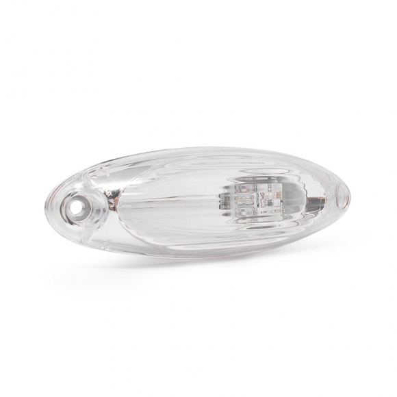 Freightliner Cascadia 3 LED Cab Marker Light, Clear Lens, Amber LEDs