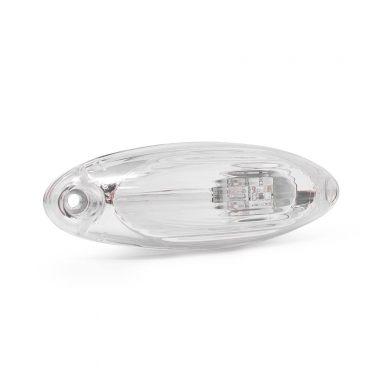 Freightliner LED Cab Marker Light, Clear Lens, Amber LEDs, Current Style Small Connector
