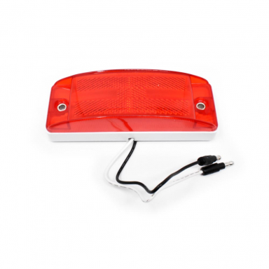 5.9" Red LED Clearance Light with Pigtail, Red Lens, 12 VDC