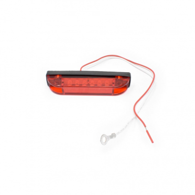 Slimline Red LED Marker Light, Hard-Wired, 6 Red LEDs, 12 VDC