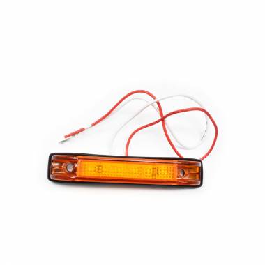 69YS Slimline Amber LED Marker Light, Hard-Wired, 6 Amber LEDs, 12 VDC