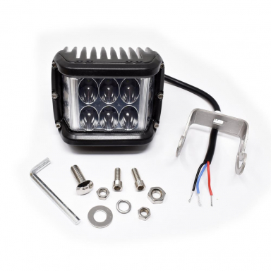 Warning & Work Combo Light With Amber Flash, 120 Degree