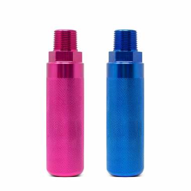 Red & Blue Pair of Aluminum Glad Hand Grips