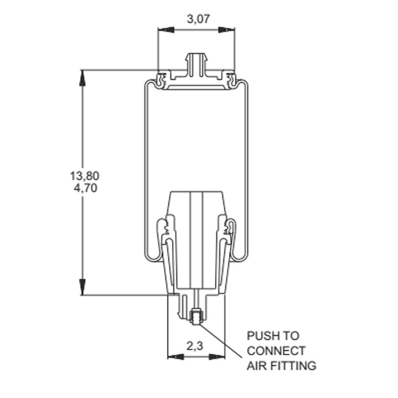 Pro Trucking Products: Cab Air Spring - Replaces Peterbilt