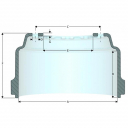 16.50" x 7.00" Brake Drum, 10-Hole - 11.25" Bolt Circle, Outboard Mounting, Replaces 3600A Drum