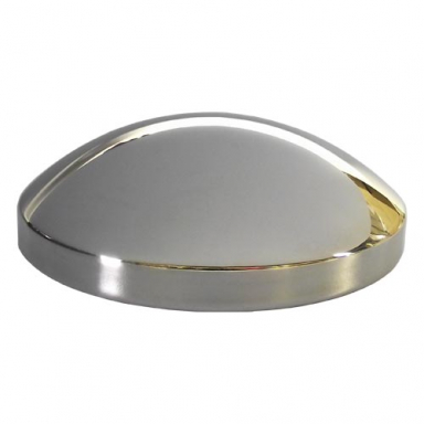 Stainless Steel Hub Cap for Rear Wheels - 8.5" Axle with Eight 3/4" Studs