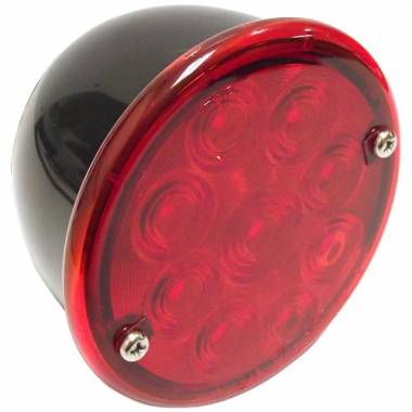 3.75" Round Stop-Tail-Turn Light With 9 Red LEDs, Stud-Mount