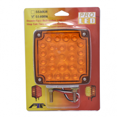 Right-Hand Hi-Count Double Face Pedestal Turn Signal with Side Marker