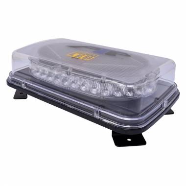 ML36A 11" Class 1 Amber LED Warning Light Bar With 20 Flash Patterns, 10-30 Volt