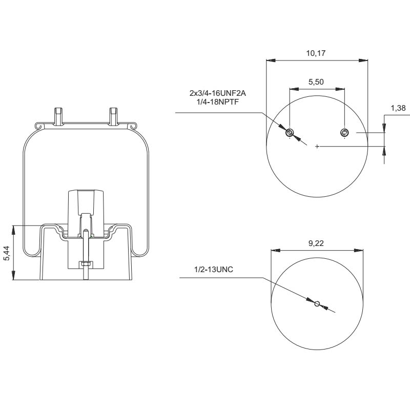 Pro Trucking Products: Air Bag - Replaces Hendrickson S-21966 and