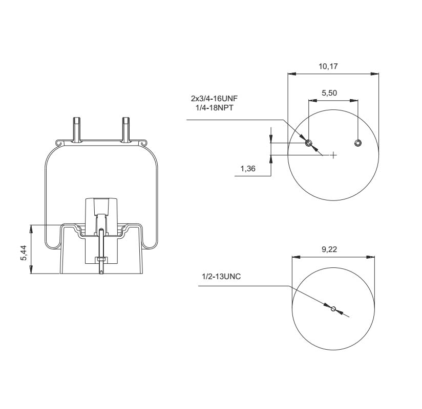 Pro Trucking Products: Air Bag - Replaces Hendrickson