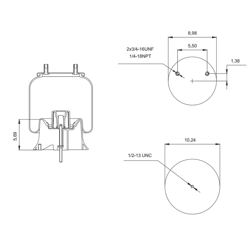 Pro Trucking Products: Air Spring - Replaces Neway 90557332 & 90557369 ...